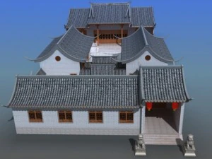 chinese village 14 3D Model