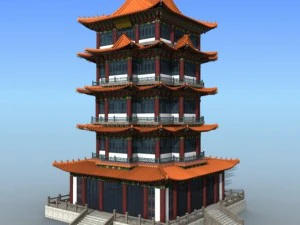 chinese building 15 3D Model
