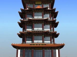 chinese building 15 3D Model