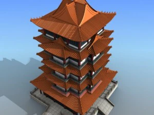 chinese building 15 3D Model
