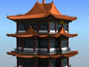 chinese building 15 3D Model