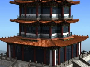 chinese building 15 3D Model