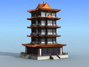 chinese building 15 3D Model