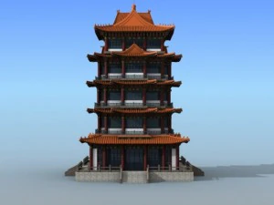 chinese building 15 3D Model