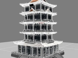 chinese building 15 3D Model