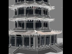 chinese building 15 3D Model