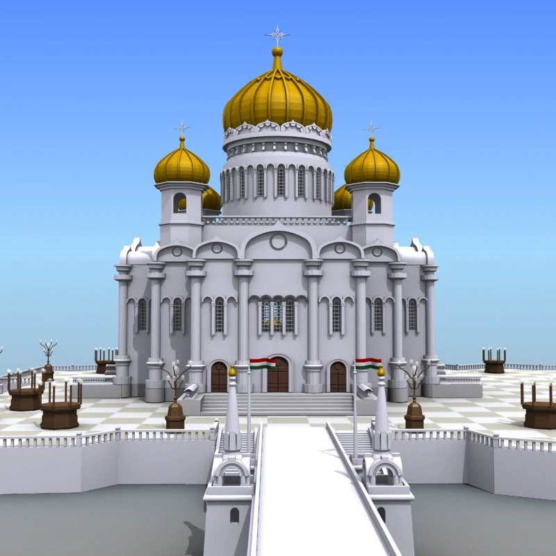 islamic buildings 3D Model .c4d .max .obj .3ds .fbx .stl .blend 