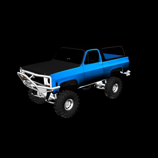 chevrolet  blazer 1979 3D 模型 .c4d .max .obj .3ds .fbx .stl .blend 