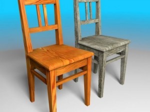 wooden chair Modelo 3D