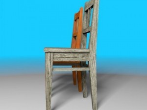 wooden chair 3D Модель