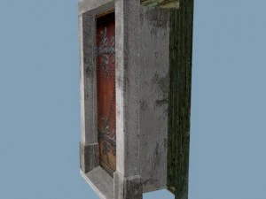 medieval single door rectangular 3D Model