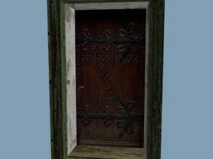 medieval single door rectangular 3D Model