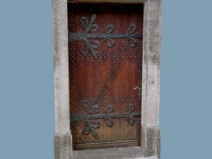 medieval single door rectangular Modèle 3D