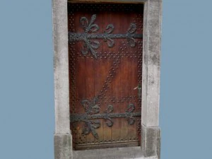 medieval single door rectangular 3D Model