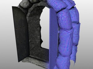medieval arcuate double doors 3Dモデル