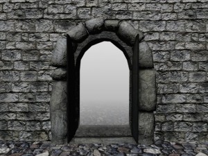 medieval arcuate double doors 3Dモデル
