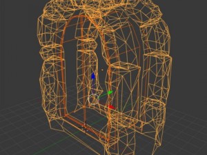 medieval arcuate double doors 3Dモデル