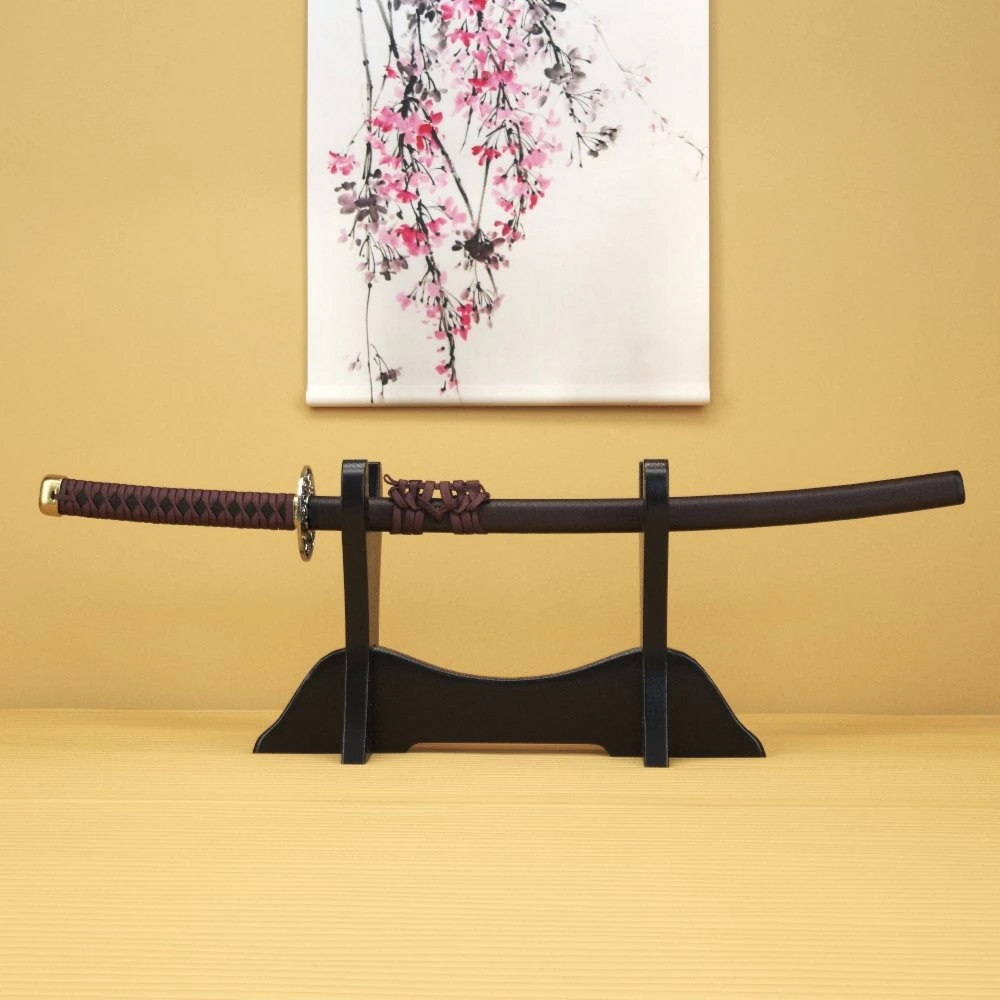 japanese katana - high poly 3D Model .c4d .max .obj .3ds .fbx .stl .blend