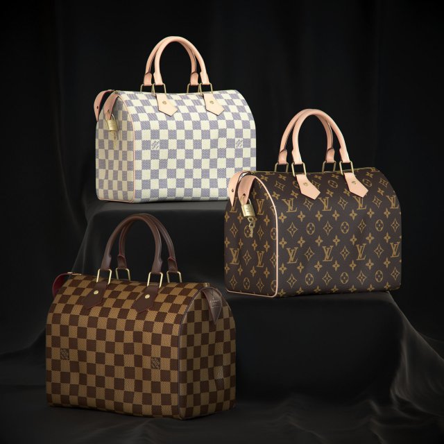 Louis Vuitton Speedy Bag Checker | 3D model