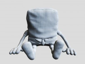 soft toy spongebob squarepants 3D Model