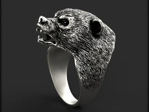bear ring 3D Print Model