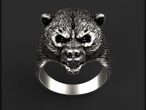bear ring 3D प्रिंट मॉडल
