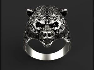 bear ring 3D Print Model