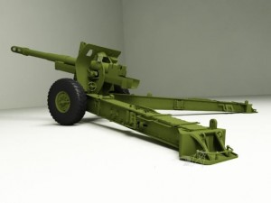 gaubica ml20 artillery Modello 3D