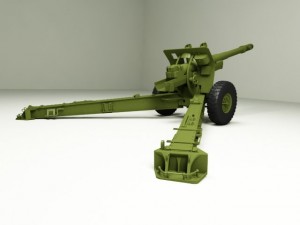 gaubica ml20 artillery Modelo 3D