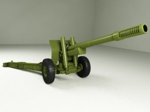 gaubica ml20 artillery Modelo 3D
