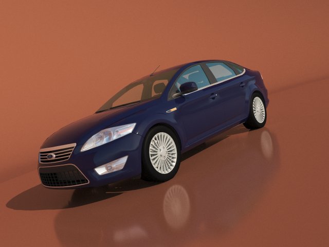 F0rd Mondeo 4 2007 3D 模型 .c4d .max .obj .3ds .fbx .stl .blend 