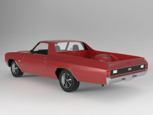 Chevrolet El Camino SS 1970 3D Модель