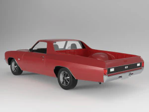 Chevrolet El Camino SS 1970 3D Model