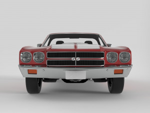 Chevrolet El Camino SS 1970 3D Модель