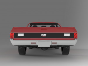 Chevrolet El Camino SS 1970 3D Модель