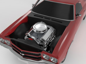 Chevrolet El Camino SS 1970 3D Модель