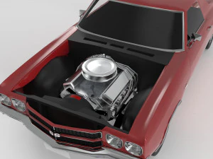 Chevrolet El Camino SS 1970 3D Model