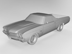 Chevrolet El Camino SS 1970 3D Модель