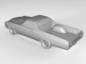 Chevrolet El Camino SS 1970 3D Model