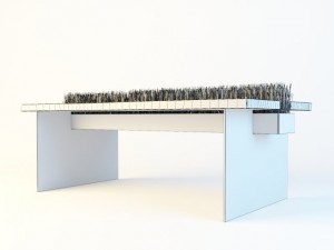 table with grass 3D Model