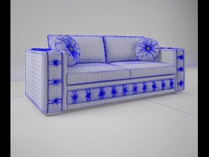 asnaghi  timelesssofa 2seater oskar 3D Model
