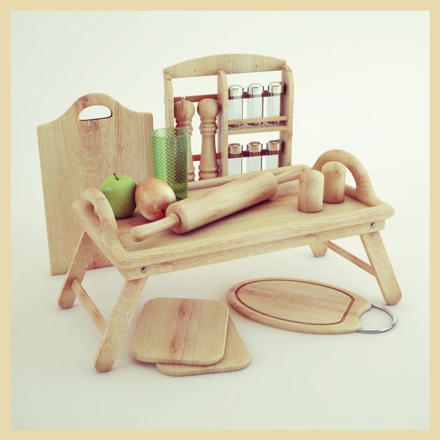 kitchenware 3D Model .c4d .max .obj .3ds .fbx .stl .blend 