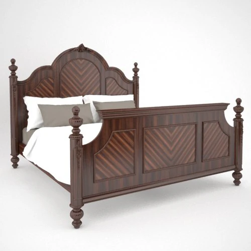 farrington king bed 3D Model .c4d .max .obj .3ds .fbx .stl .blend 