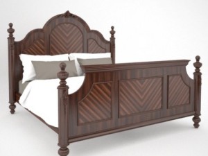 farrington king bed 3D Model