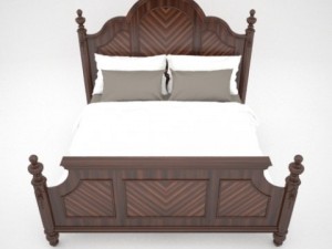 farrington king bed 3D Model