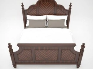 farrington king bed 3D Model