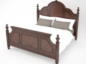farrington king bed 3D Model