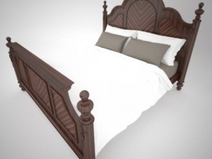 farrington king bed 3D Model