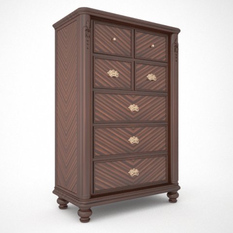 farrington drawers chest 3D 模型 .c4d .max .obj .3ds .fbx .stl .blend