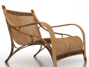 bilah bamboo armchair 3D Model